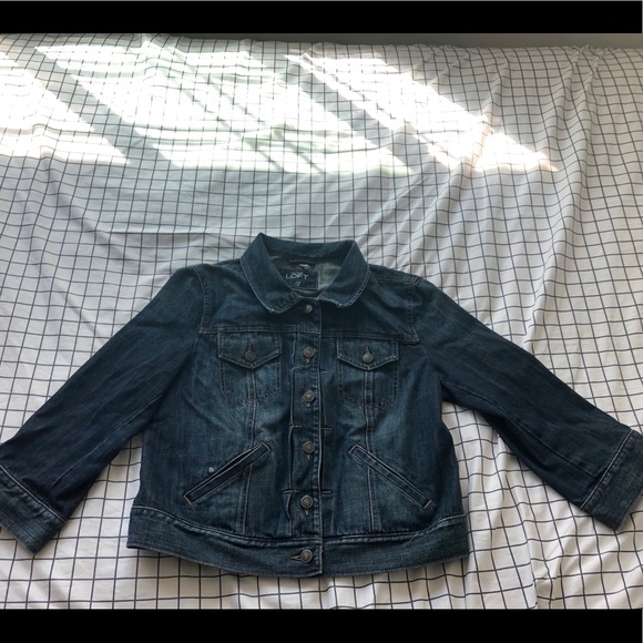 LOFT Jackets & Blazers - LOFT 3/4 sleeve Jean Jacket
